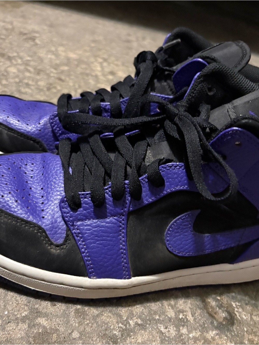 Nike Royal purple velvet shoes